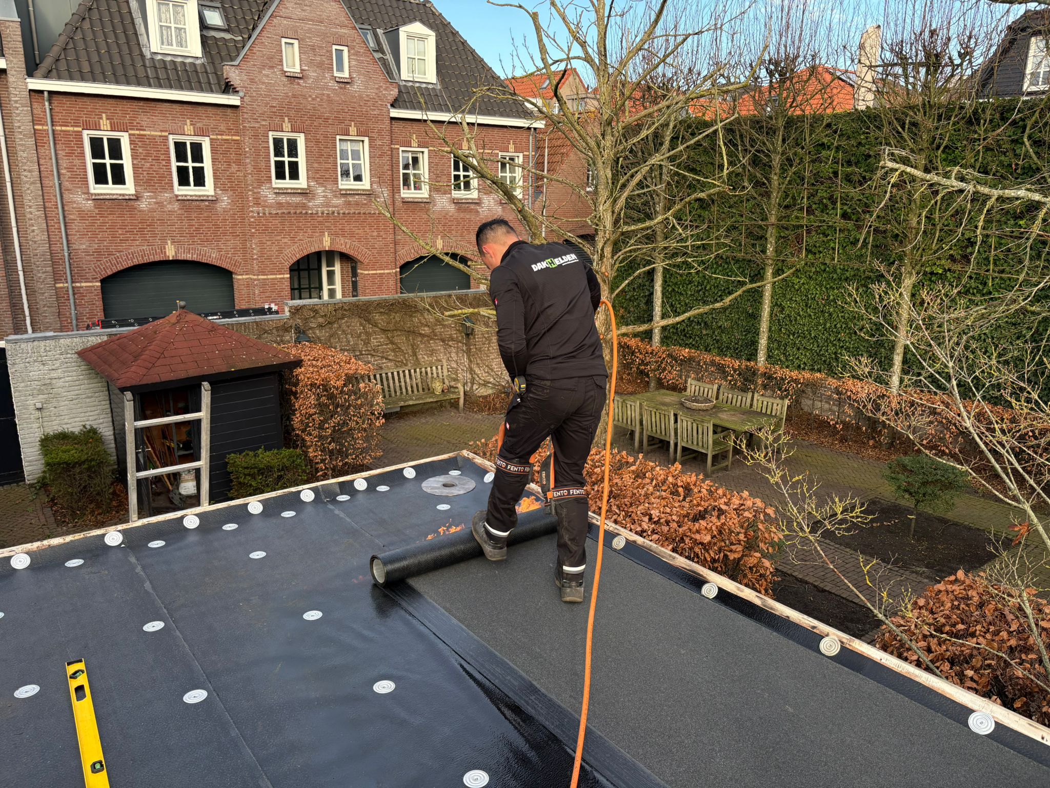 Bitumen dak renovatie carport